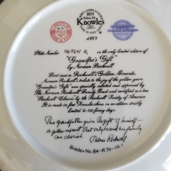 Norman Rockwell Plate - Picture 4 of 4